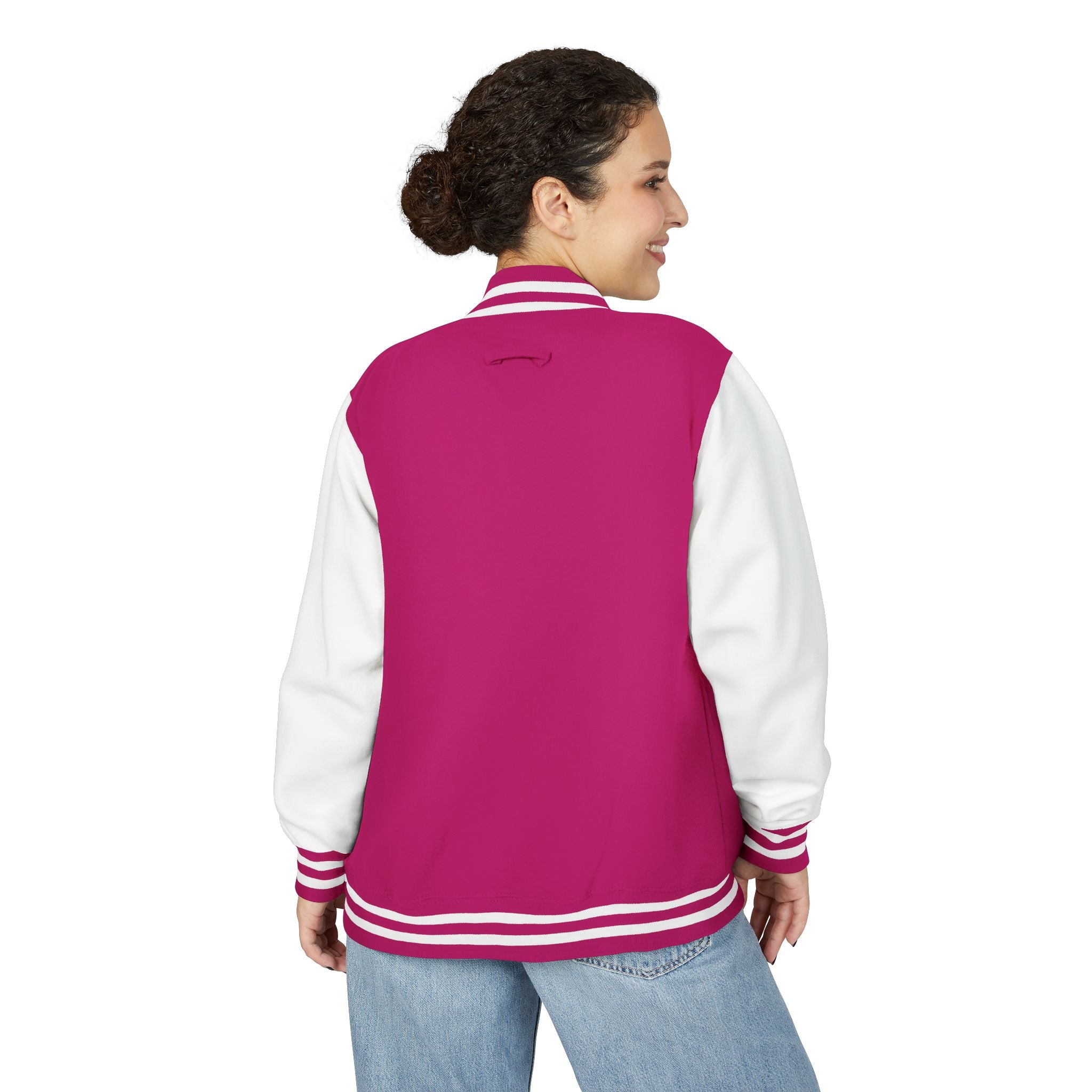 Woman Heavyweight Letterman Jacket - Stylish Sportswear for Everyday Comfort