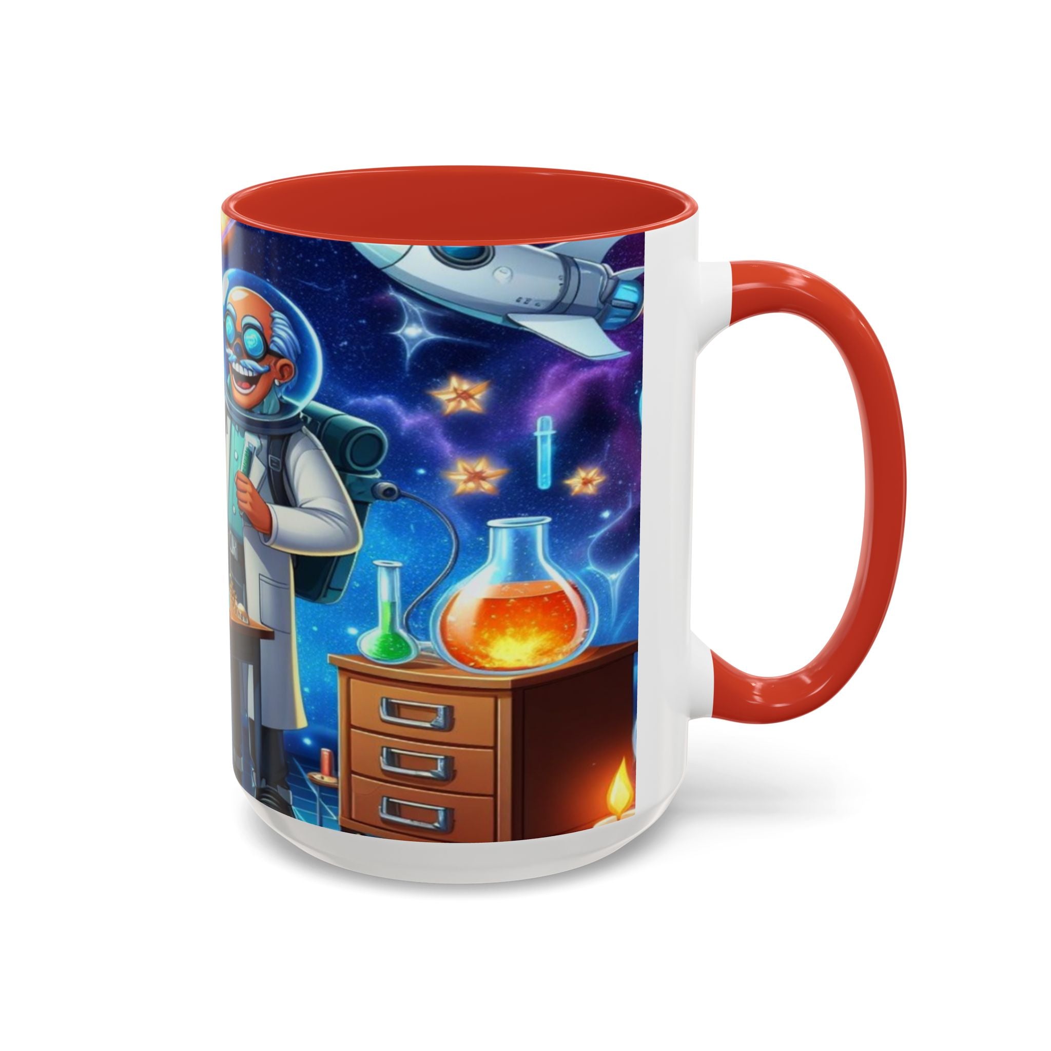 Scientist Themed Accent Coffee Mug - Perfect for Science Lovers