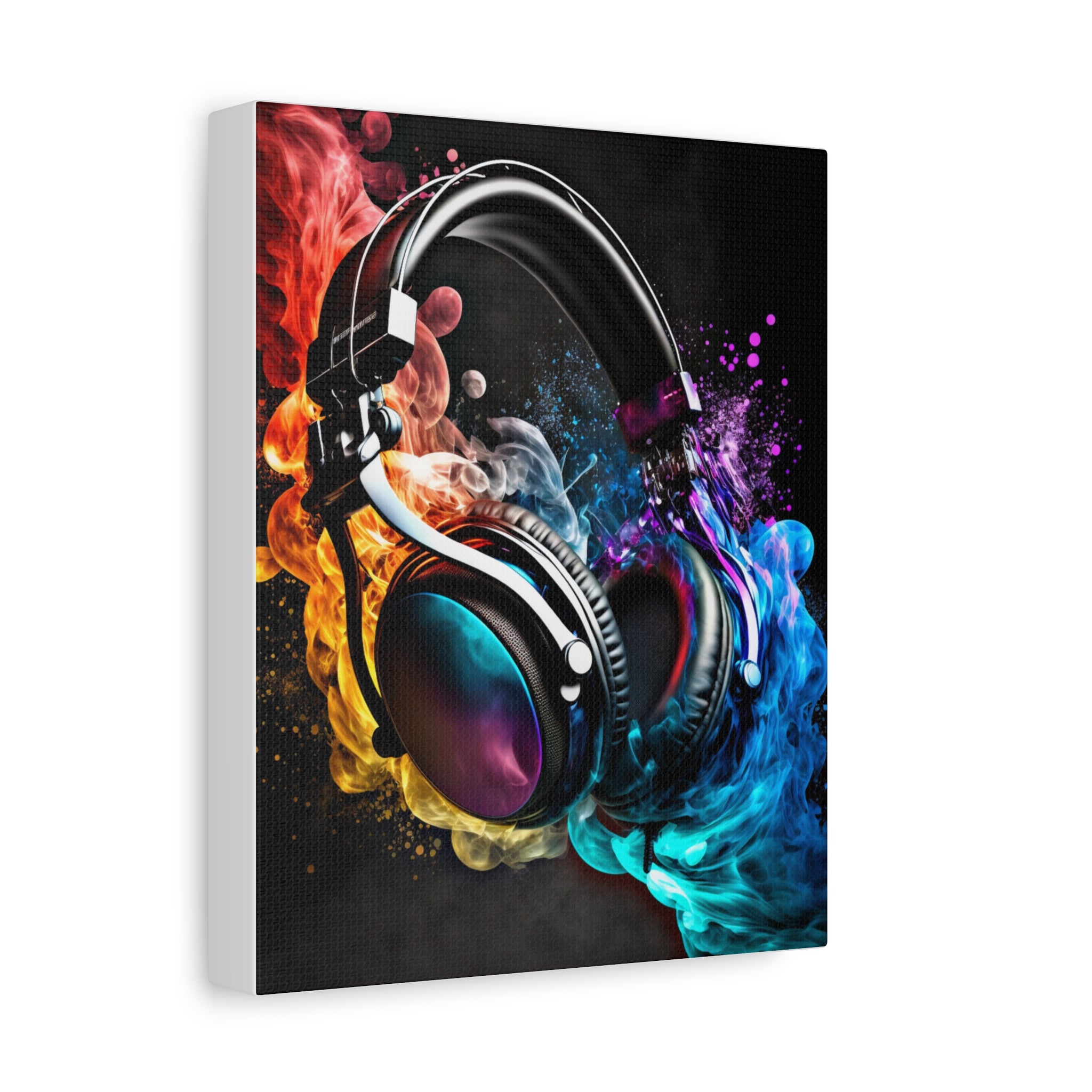 Colorful Headphones Canvas Art | Vibrant Wall Decor for Music Lovers
