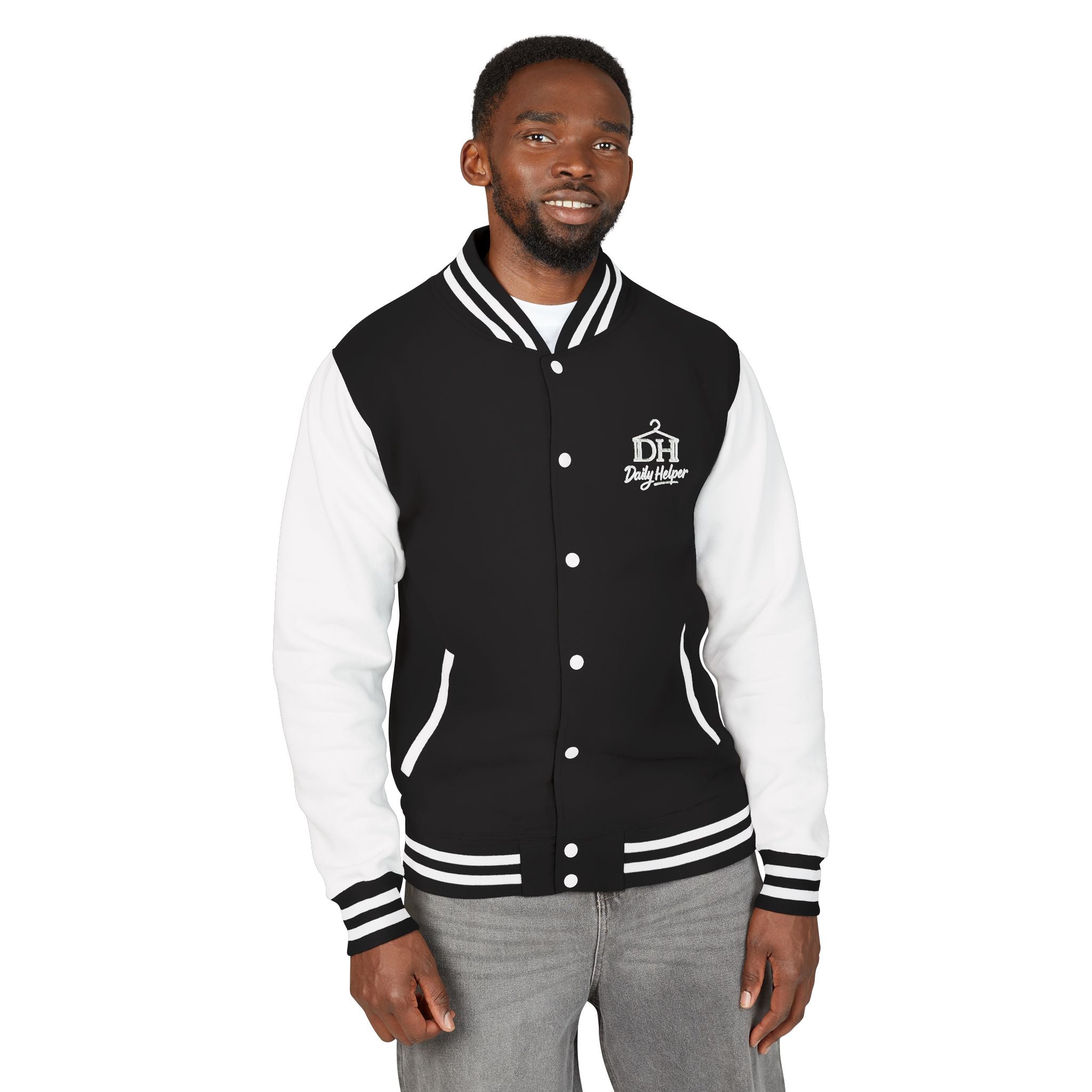Bold Eagle Graphic Men Heavyweight Letterman Jacket