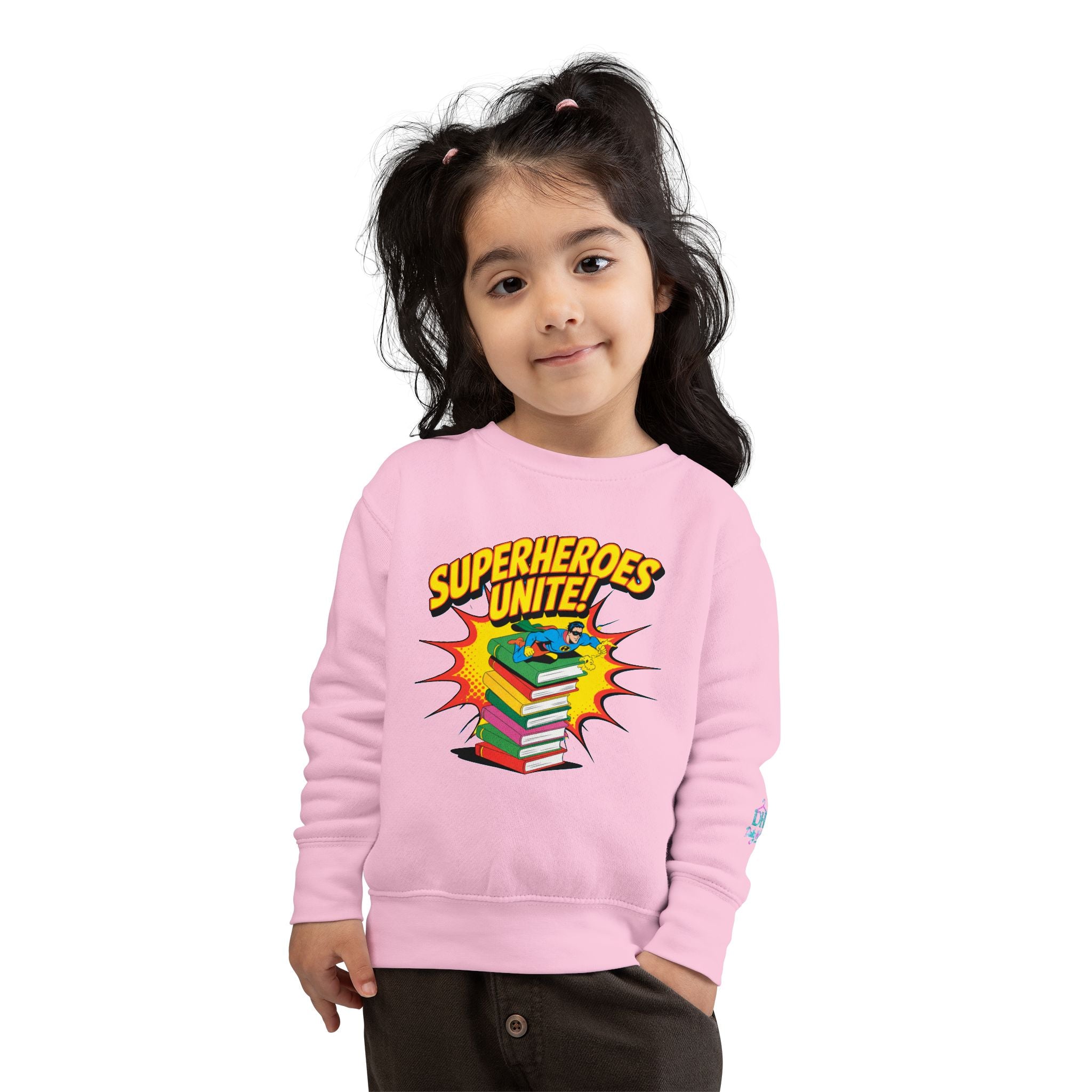 Superheroes Unite Toddler Sweatshirt - Fun Kids' Pullover for Young Readers