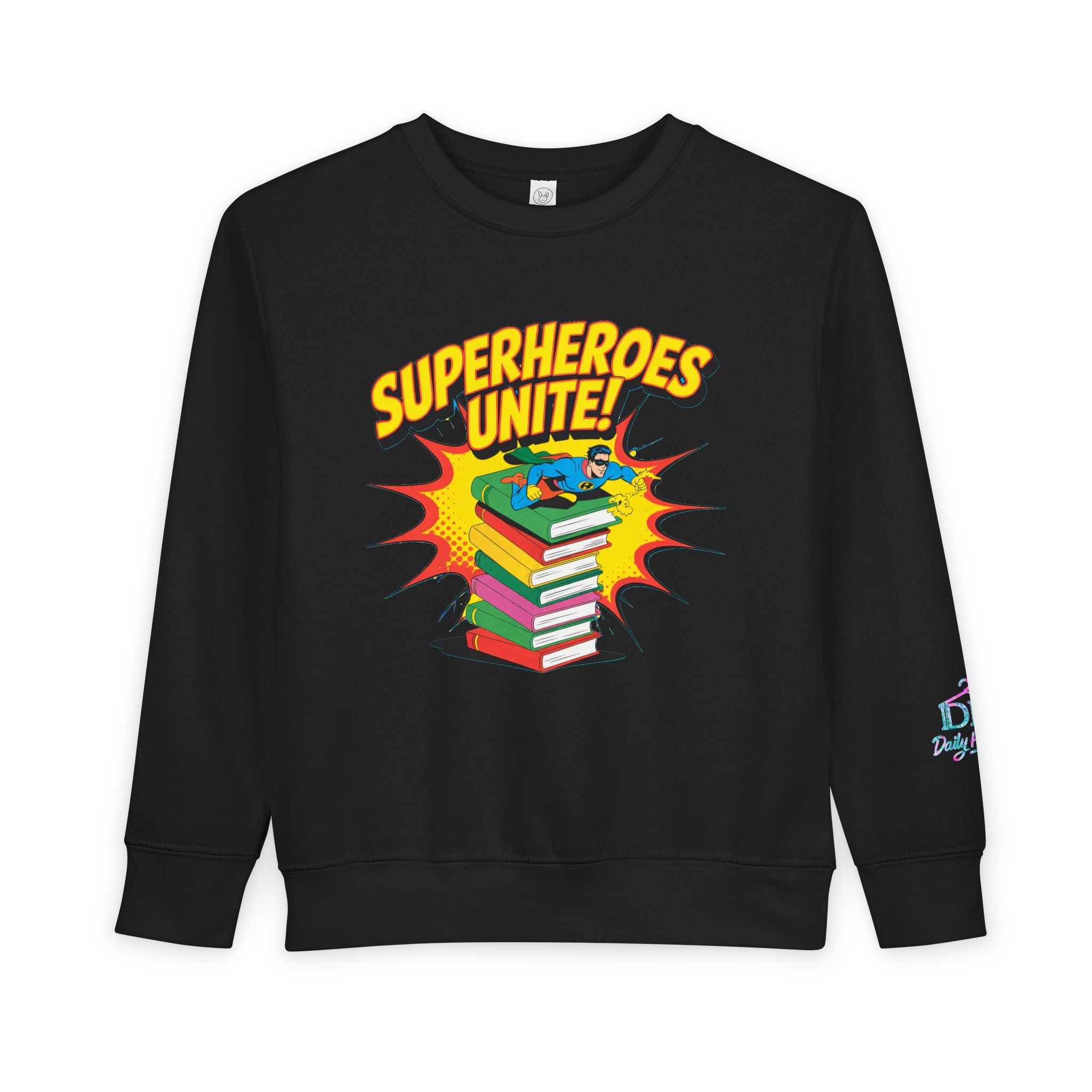 Superheroes Unite Toddler Sweatshirt - Fun Kids' Pullover for Young Readers