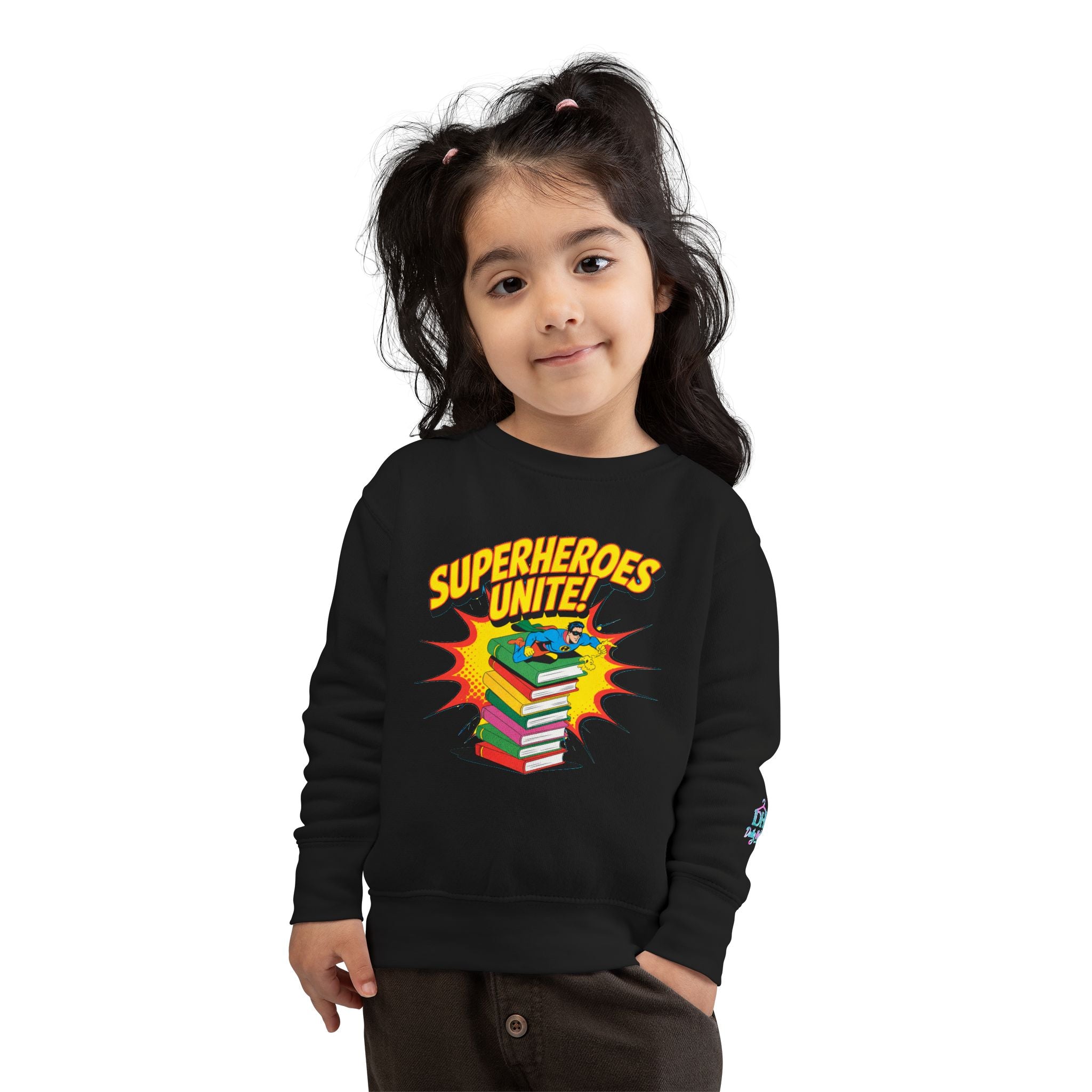 Superheroes Unite Toddler Sweatshirt - Fun Kids' Pullover for Young Readers