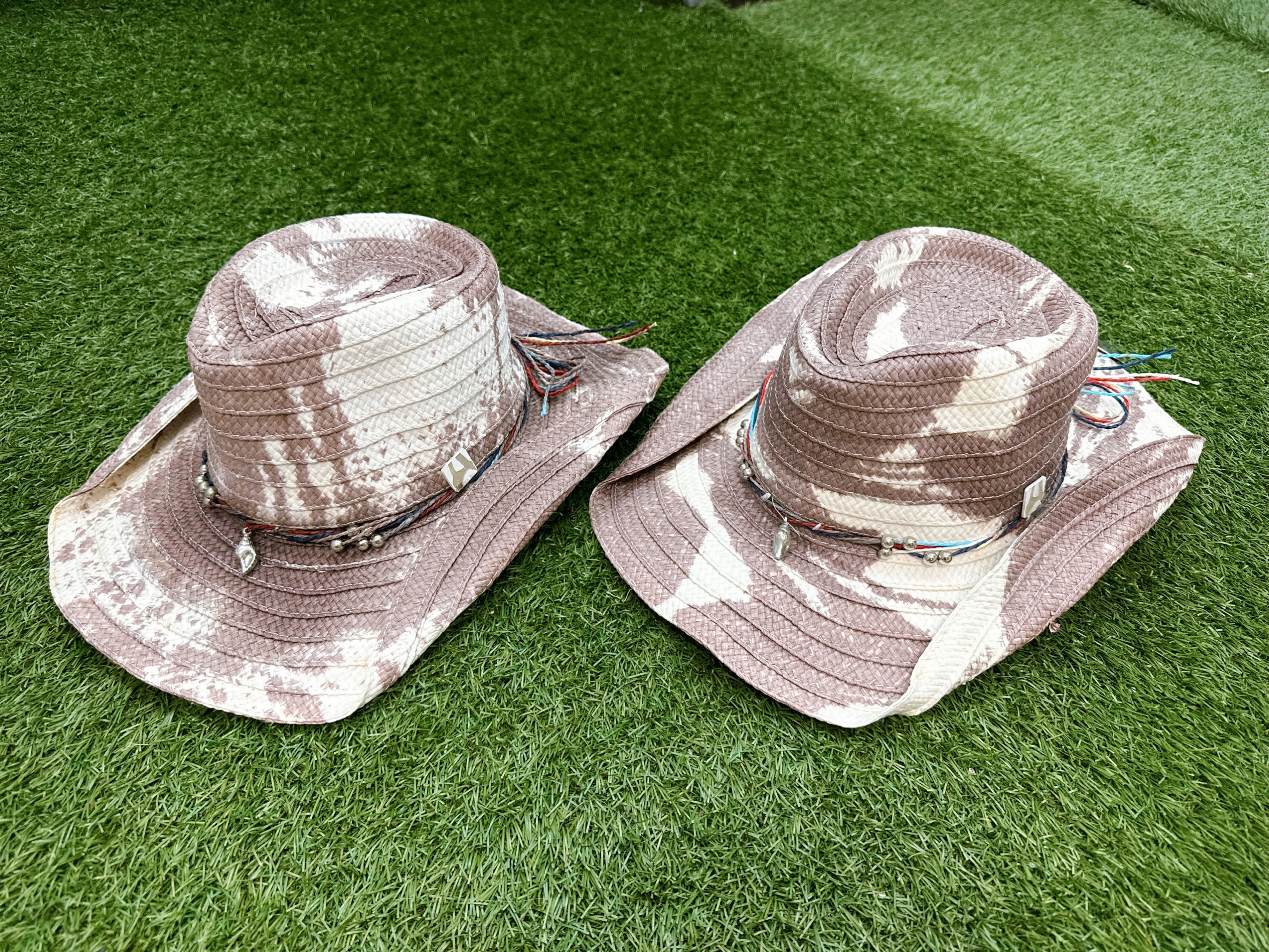 Grey Coastal Cowgirl Handmade Summer Hat-3