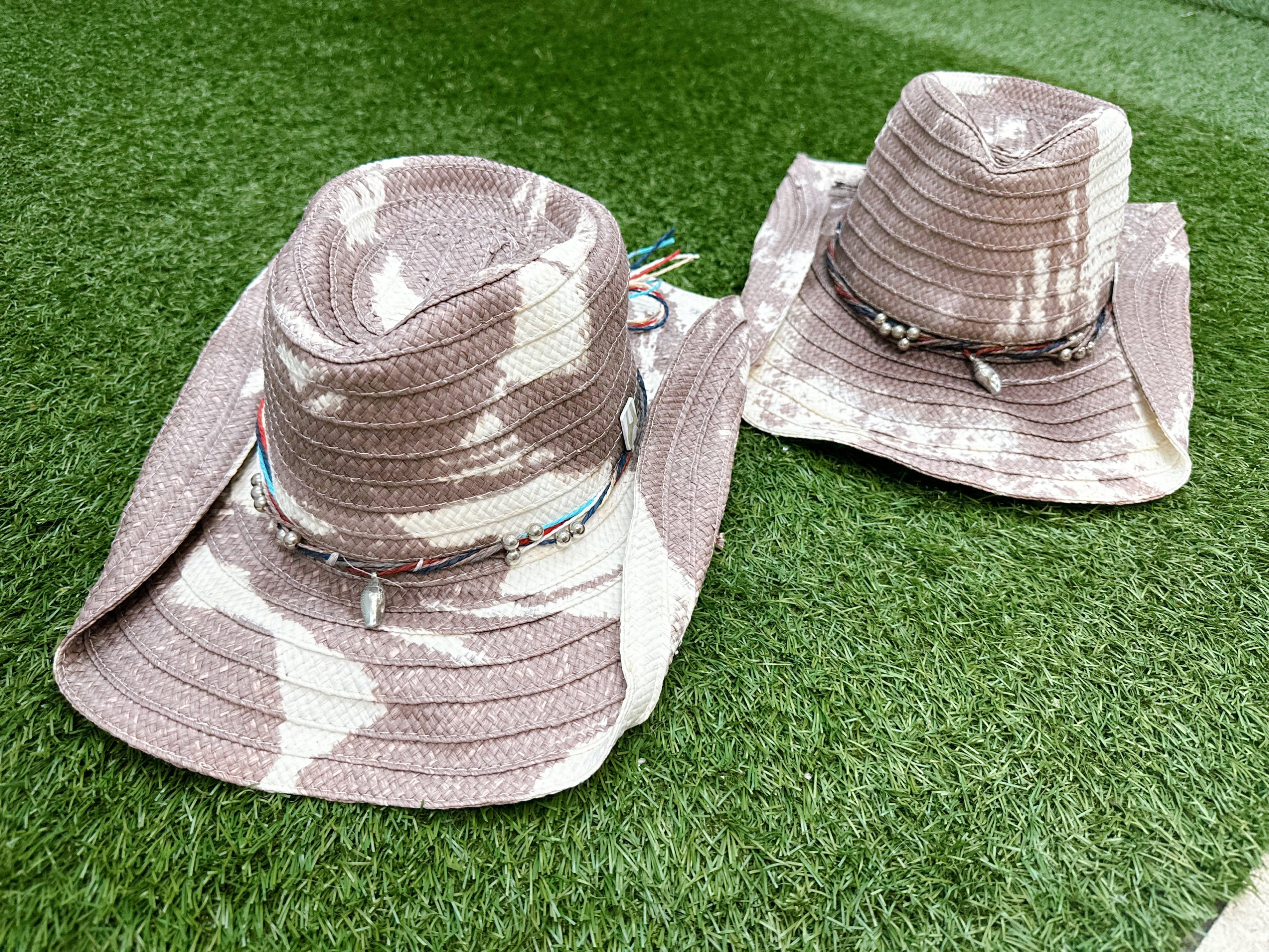 Grey Coastal Cowgirl Handmade Summer Hat-2