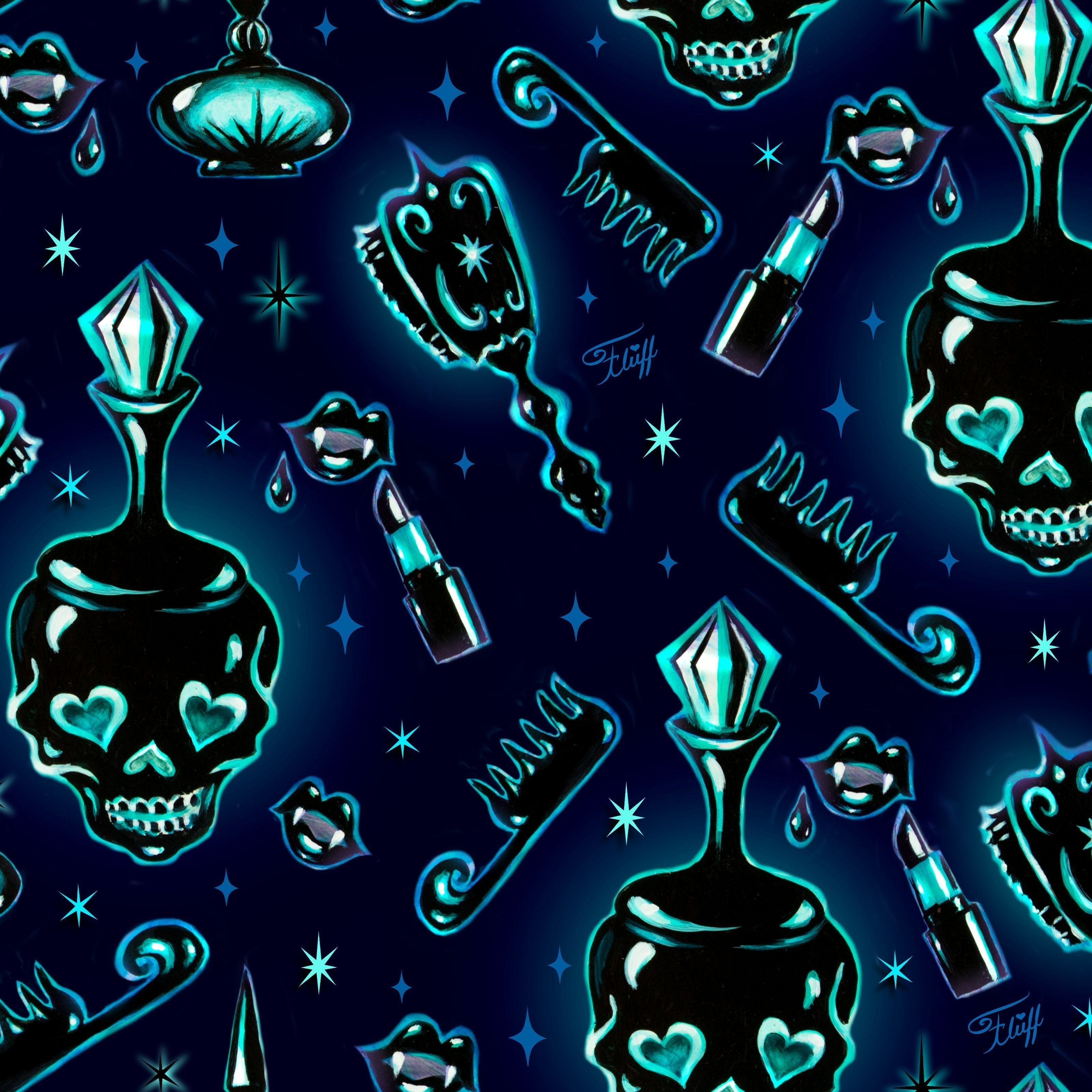 "Dark Desire" Leggings by Miss Fluff x Lipstick & Chrome-1