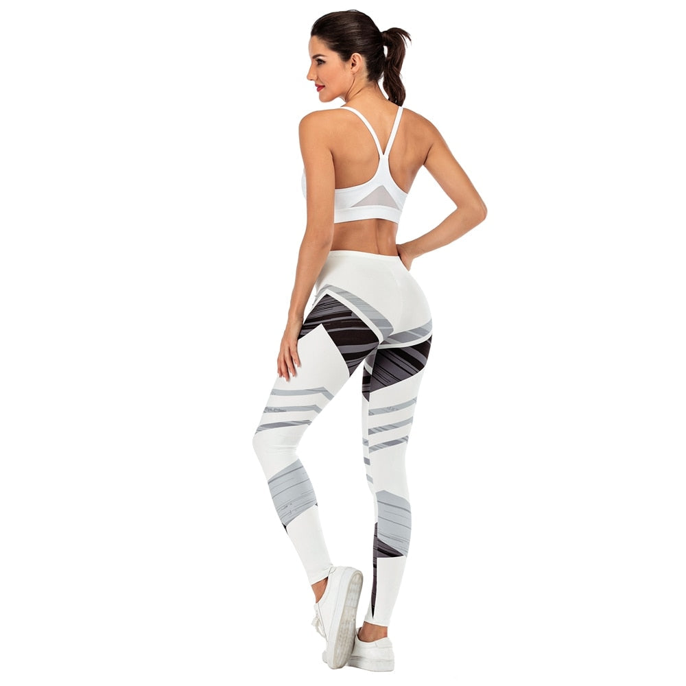 Women Sexy Printed Leggings Ankle Length Fitness Slim Legins for Women Pants Streetwear Fashion