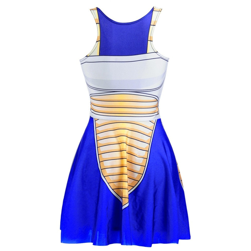 Women's 3D Printed Dragon Ball Summer Party Dress Mini Dresses Polyester Print Short