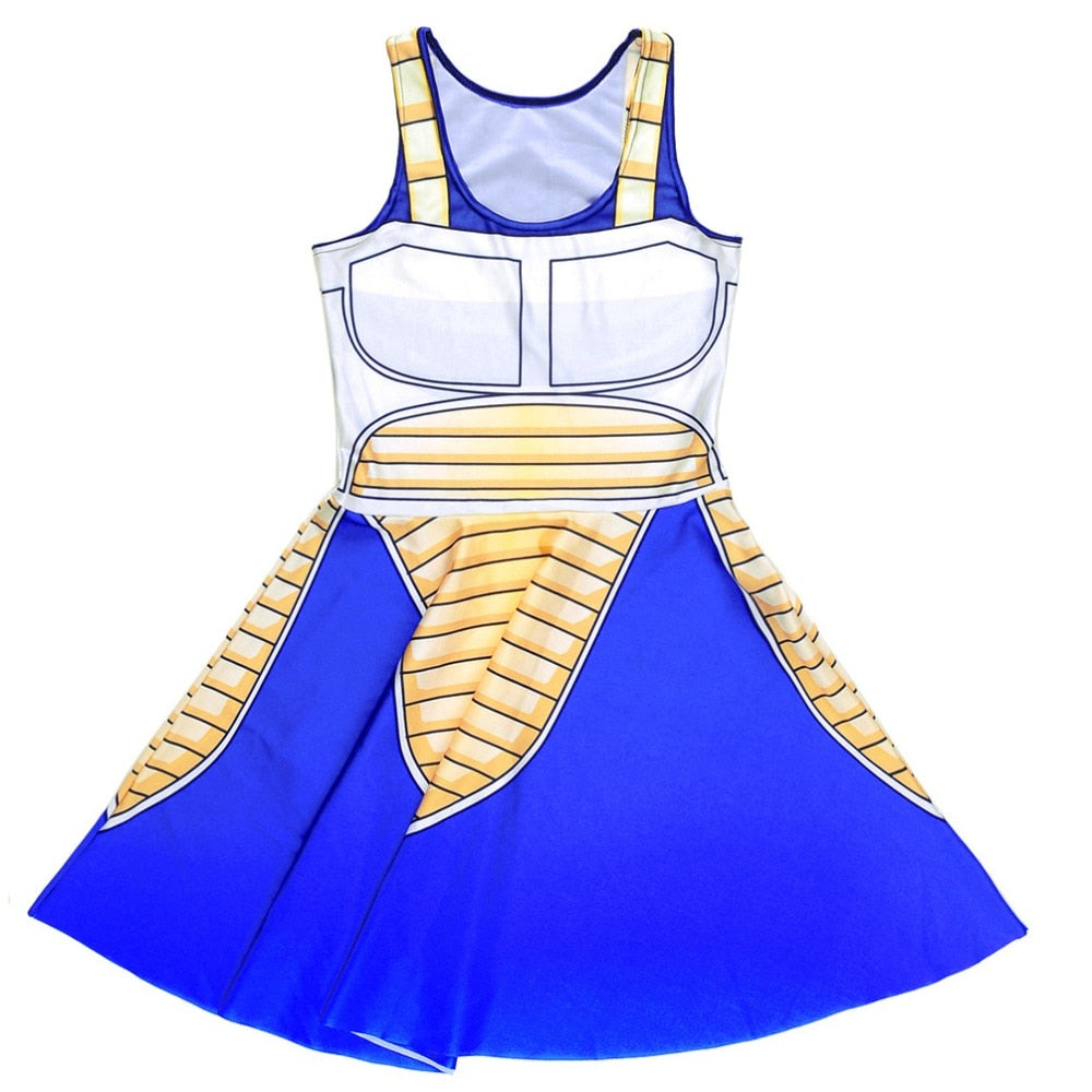 Women's 3D Printed Dragon Ball Summer Party Dress Mini Dresses Polyester Print Short