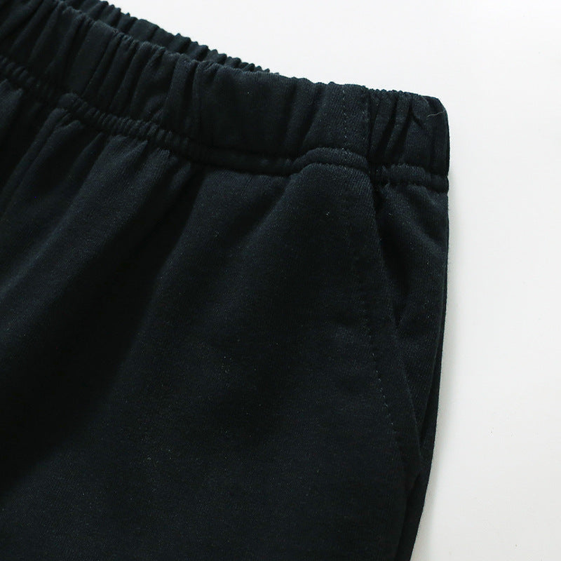 Summer Baby Kids Shark Cartoon Pattern T-shirt and Shorts Clothing Set for Boys-4